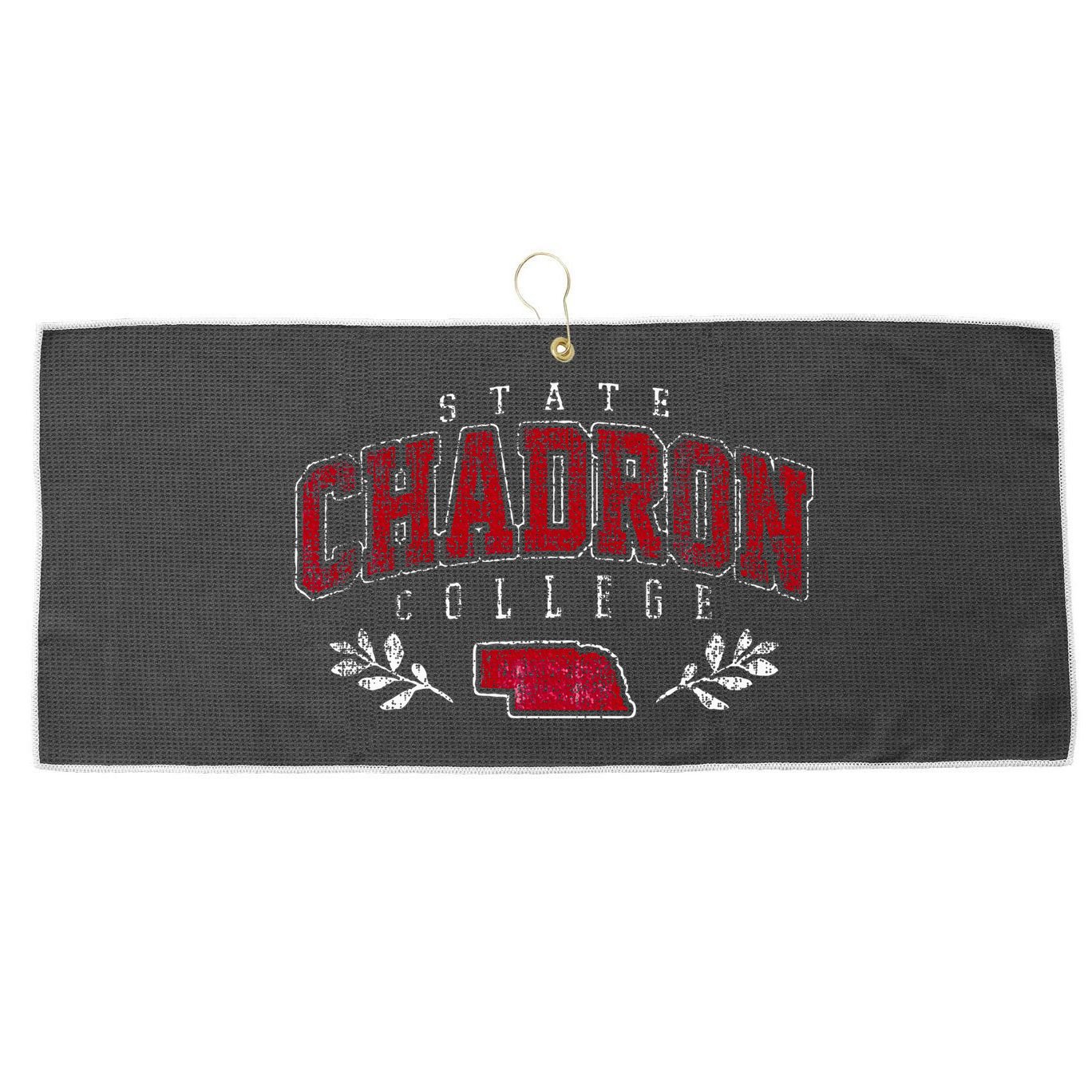 Chadron State Vintage College University Athletic Sports Large Microfiber Waffle Golf Towel
