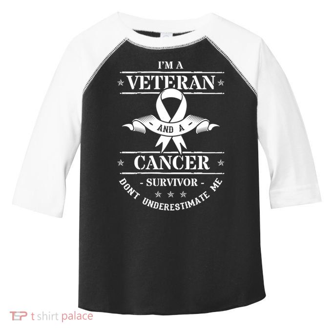 Cancer Survivor Veteran Chemotherapy Warrior Gift Toddler Fine Jersey T-Shirt