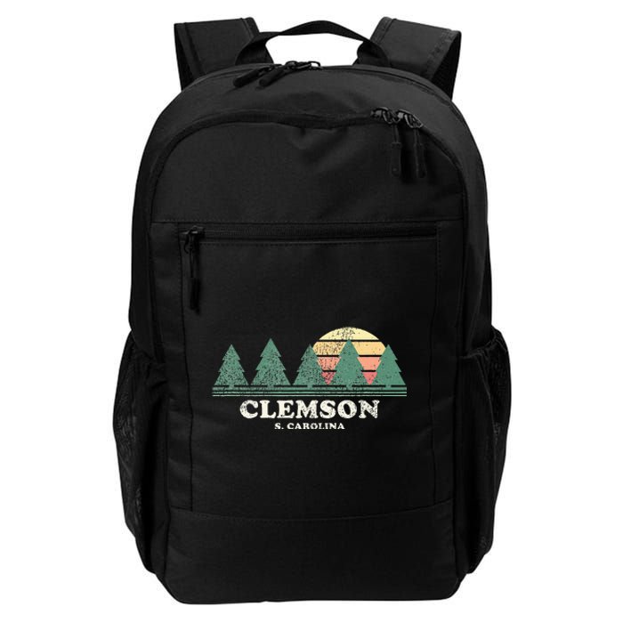 Clemson Sc Vintage Throwback Retro 70s Daily Commute Backpack