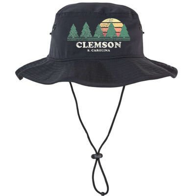 Clemson Sc Vintage Throwback Retro 70s Legacy Cool Fit Booney Bucket Hat