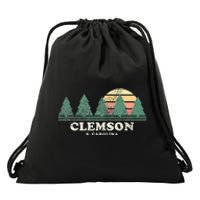 Clemson Sc Vintage Throwback Retro 70s Drawstring Bag