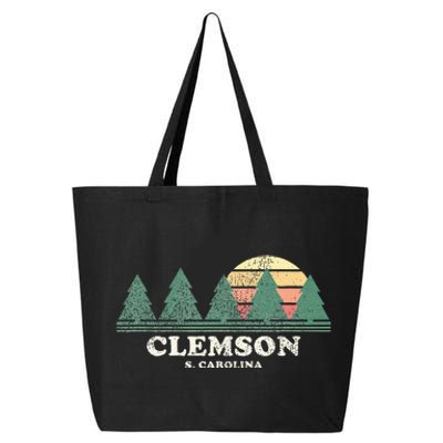 Clemson Sc Vintage Throwback Retro 70s 25L Jumbo Tote