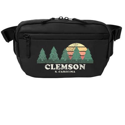 Clemson Sc Vintage Throwback Retro 70s Crossbody Pack