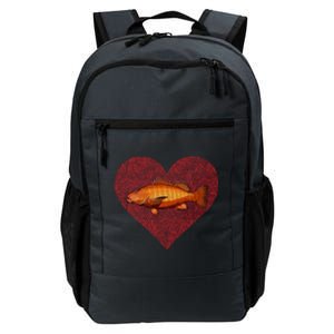 Cubera Snapper Valentines Day Fish Love Fingerprint Gift Daily Commute Backpack