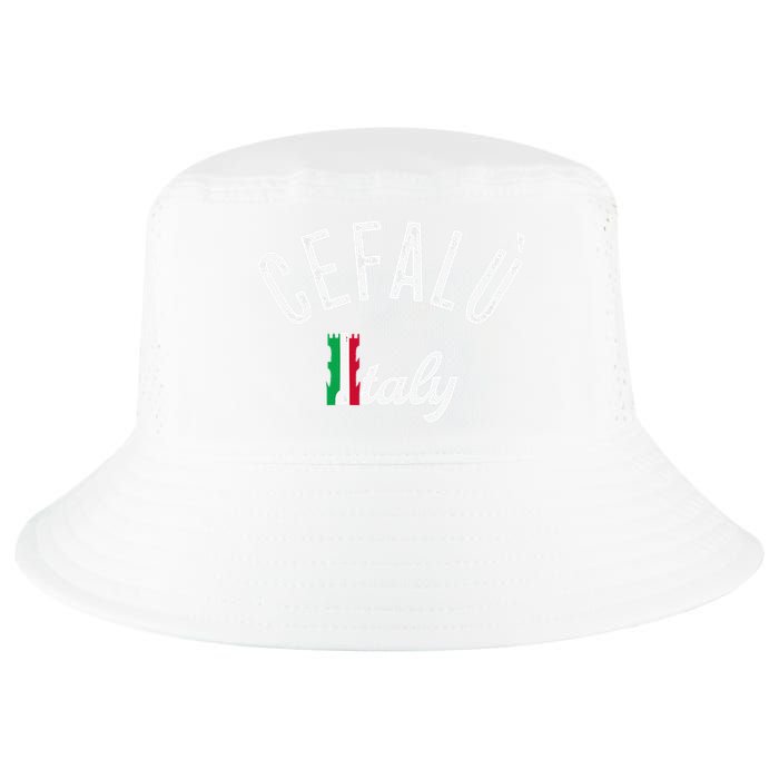 Cefalù Sicily Vacation Souvenir Retro Cefalù Cool Comfort Performance Bucket Hat