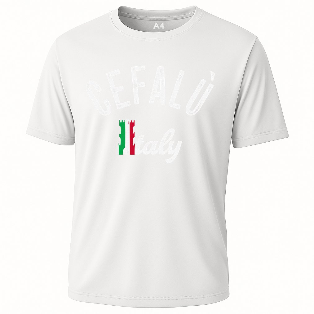 Cefalù Sicily Vacation Souvenir Retro Cefalù Cooling Performance Crew T-Shirt