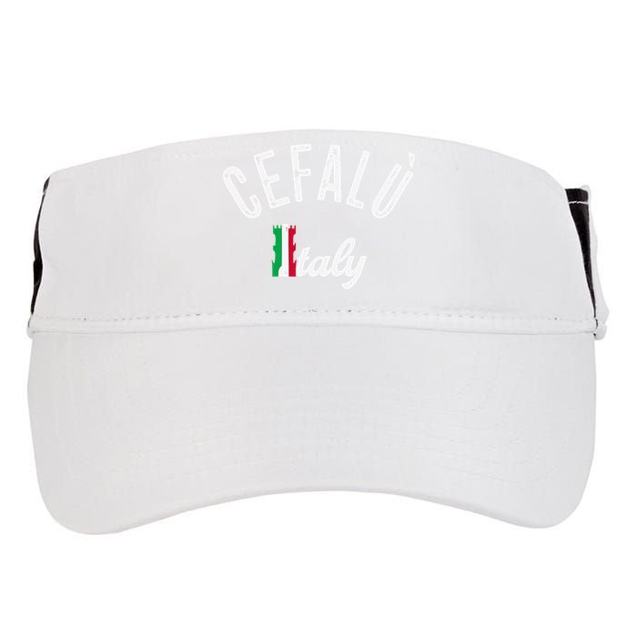 Cefalù Sicily Vacation Souvenir Retro Cefalù Adult Drive Performance Visor