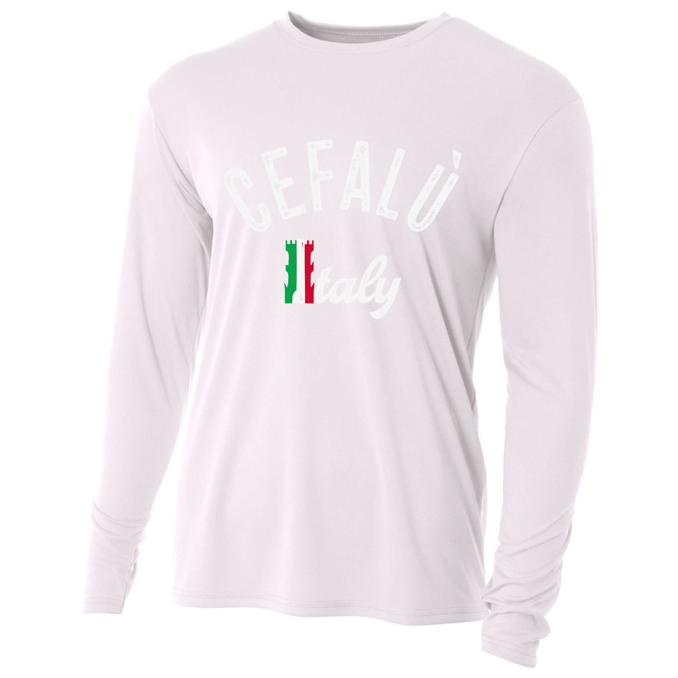 Cefalù Sicily Vacation Souvenir Retro Cefalù Cooling Performance Long Sleeve Crew