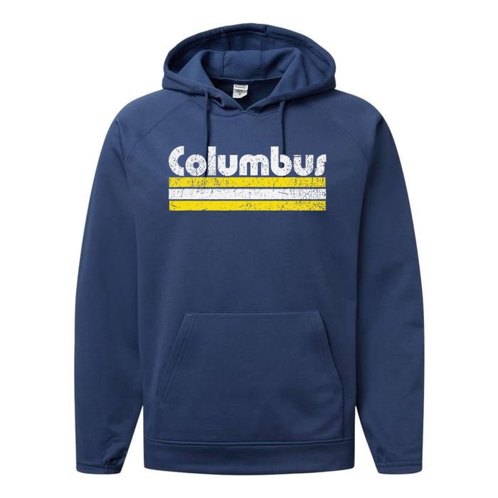 Columbus Soccer Vintage City Performance Fleece Hoodie