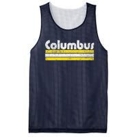 Columbus Soccer Vintage City Mesh Reversible Basketball Jersey Tank