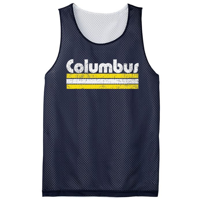 Columbus Soccer Vintage City Mesh Reversible Basketball Jersey Tank