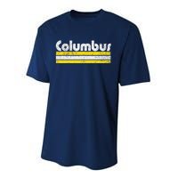 Columbus Soccer Vintage City Performance Sprint T-Shirt