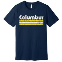 Columbus Soccer Vintage City Premium T-Shirt