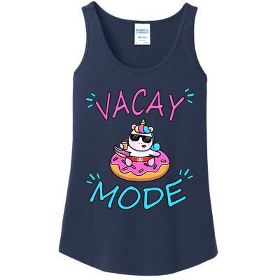 Cute Summer Vacay Mode Beach Mode Unicorn Cruise Ladies Essential Tank