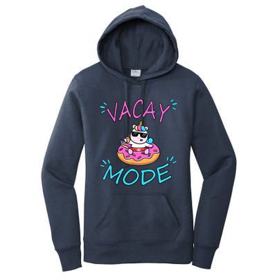 Cute Summer Vacay Mode Beach Mode Unicorn Cruise Women's Pullover Hoodie