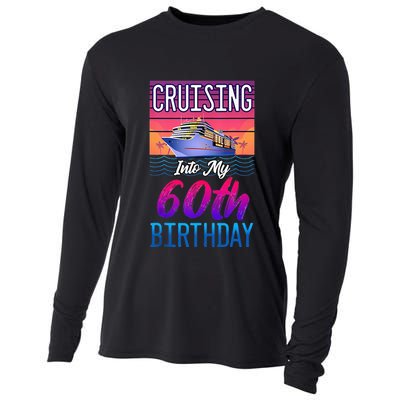 Cruise Ship Vacation 60 Year Old Birthday Cooling Performance Long Sleeve Crew