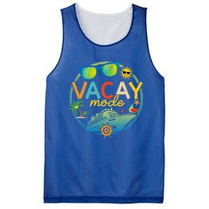 Cruise Ship Vacation Trip Family Matching Vacay Mode Gift Mesh Reversible Basketball Jersey Tank