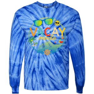 Cruise Ship Vacation Trip Family Matching Vacay Mode Gift Tie-Dye Long Sleeve Shirt