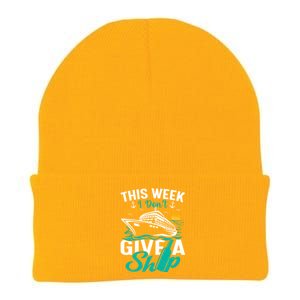 Cruising Ship Vacation This Week I Dont Give A Ship Great Gift Knit Cap Winter Beanie