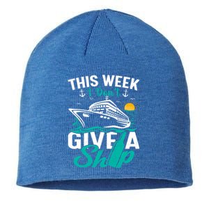 Cruising Ship Vacation This Week I Dont Give A Ship Great Gift Sustainable Beanie