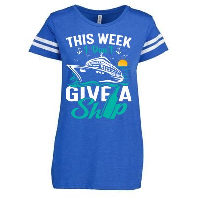 Cruising Ship Vacation This Week I Dont Give A Ship Great Gift Enza Ladies Jersey Football T-Shirt