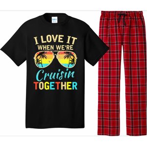 Cruise Ship Vacation Friends Buddies Couples Girl I Love It Pajama Set