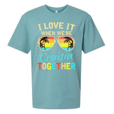 Cruise Ship Vacation Friends Buddies Couples Girl I Love It Sueded Cloud Jersey T-Shirt