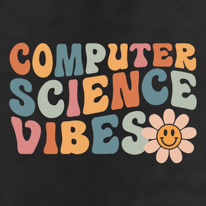Computer Science Vibes It Computer Science Teacher Student 7 Panel Mesh Trucker Snapback Hat