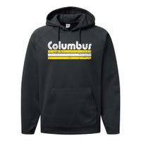 Columbus Soccer Vintage City Performance Fleece Hoodie