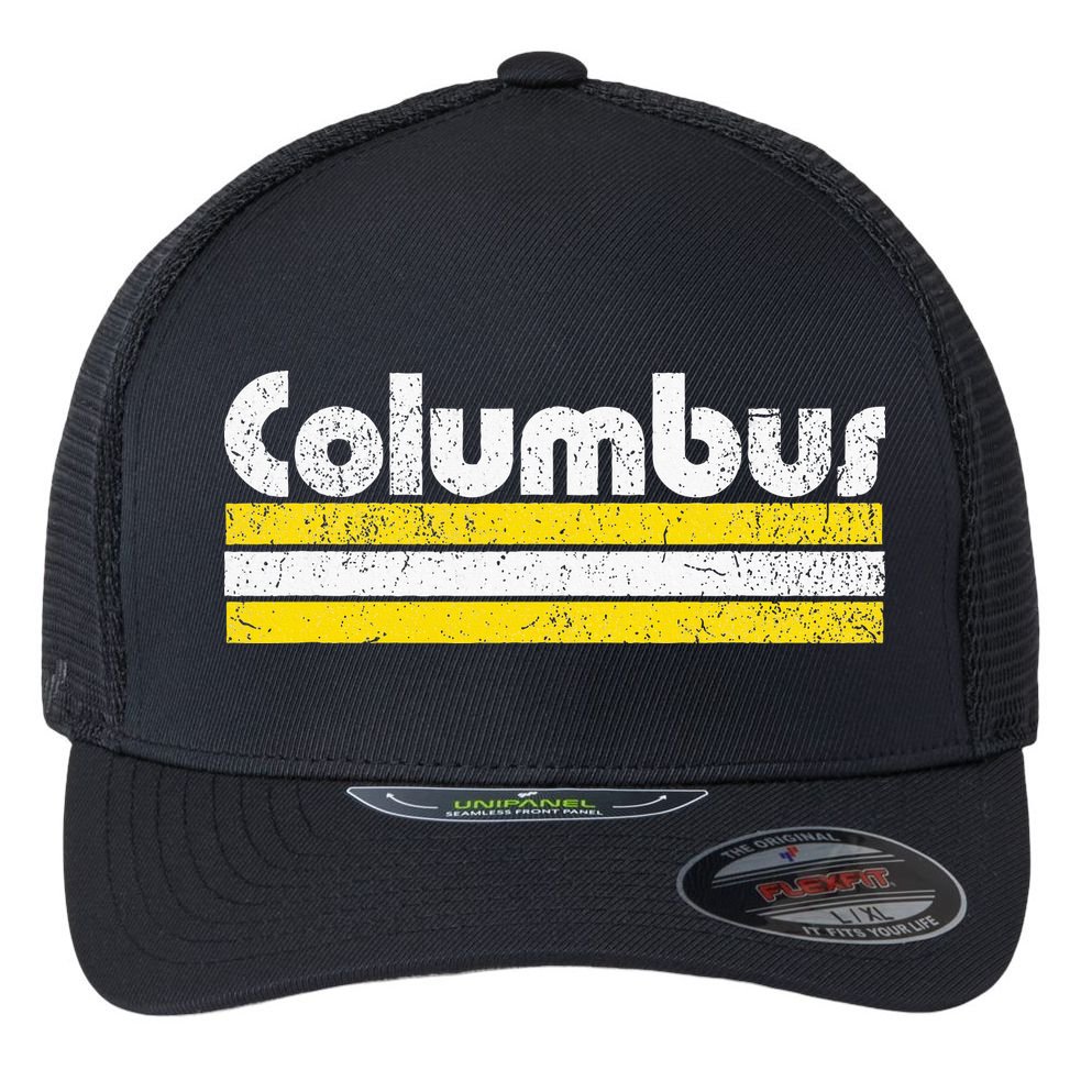 Columbus Soccer Vintage City Flexfit Unipanel Trucker Cap