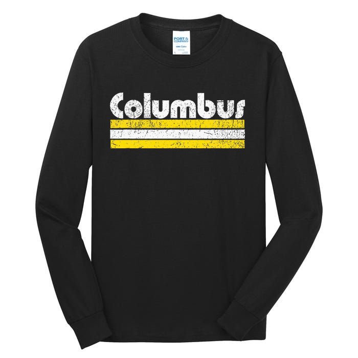 Columbus Soccer Vintage City Tall Long Sleeve T-Shirt