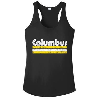 Columbus Soccer Vintage City Ladies PosiCharge Competitor Racerback Tank