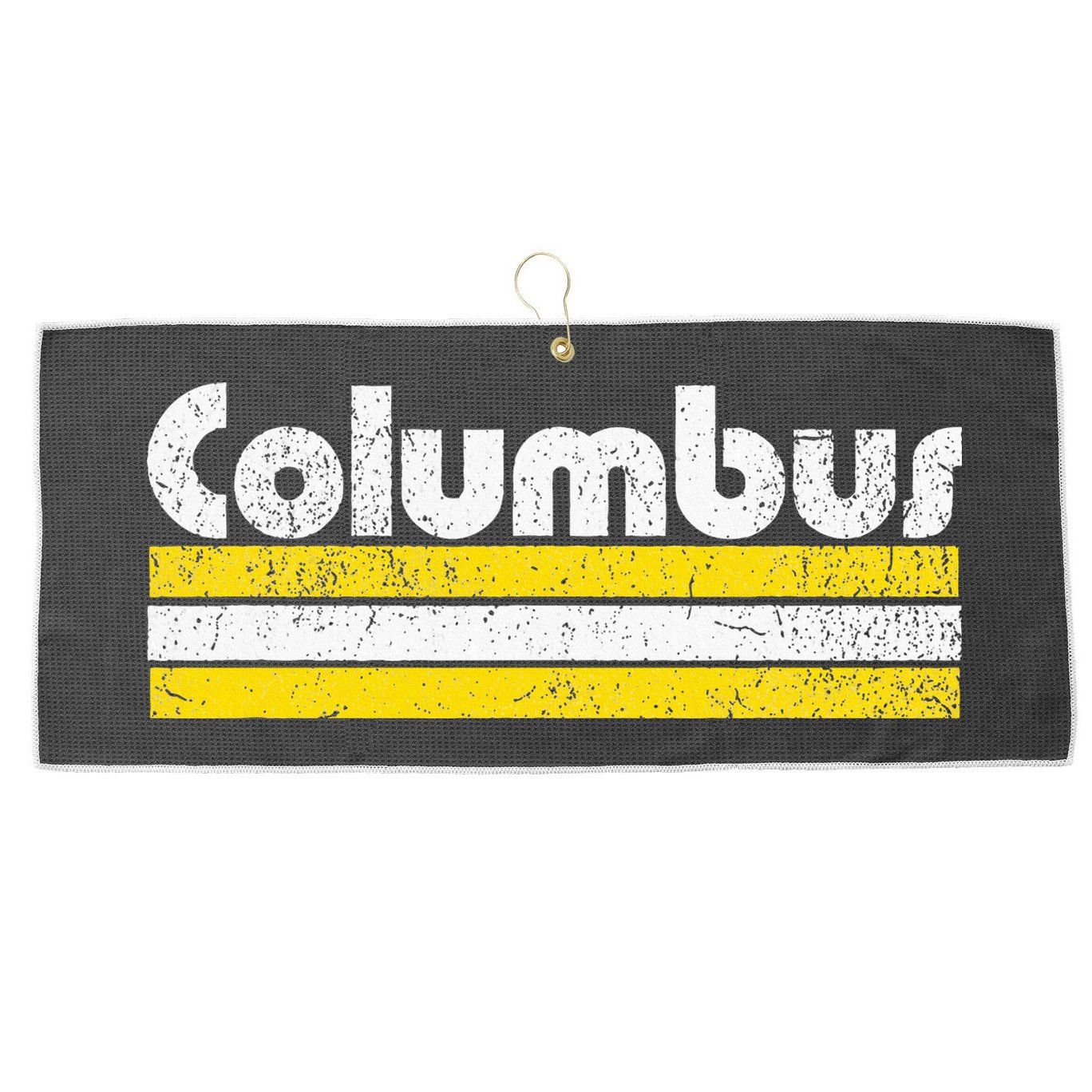 Columbus Soccer Vintage City Large Microfiber Waffle Golf Towel