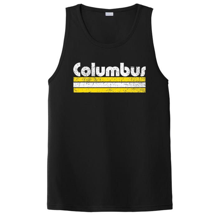 Columbus Soccer Vintage City PosiCharge Competitor Tank