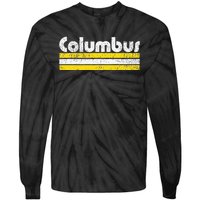 Columbus Soccer Vintage City Tie-Dye Long Sleeve Shirt