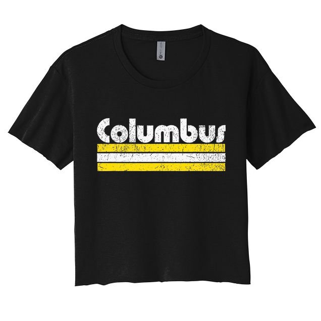 Columbus Soccer Vintage City Crop Top
