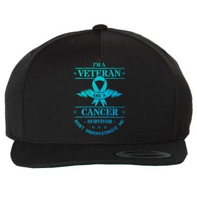 Cancer Survivor Veteran Chemotherapy Warrior Gift Wool Snapback Cap