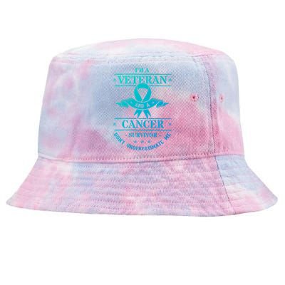 Cancer Survivor Veteran Chemotherapy Warrior Gift Tie-Dyed Bucket Hat