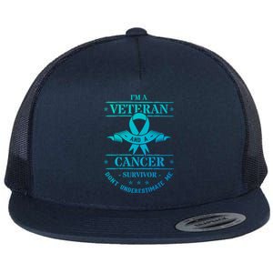 Cancer Survivor Veteran Chemotherapy Warrior Gift Flat Bill Trucker Hat