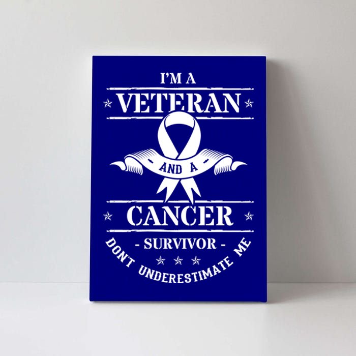 Cancer Survivor Veteran Chemotherapy Warrior Gift Canvas