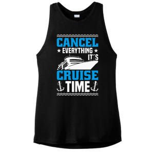 Cruising Ship Vacation Party & Family Cruising Crew Cruise Ladies PosiCharge Tri-Blend Wicking Tank