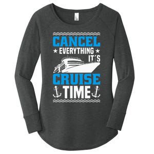 Cruising Ship Vacation Party & Family Cruising Crew Cruise Women's Perfect Tri Tunic Long Sleeve Shirt