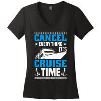 Cruising Ship Vacation Party & Family Cruising Crew Cruise Women's V-Neck T-Shirt