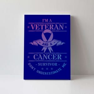 Cancer Survivor Veteran Chemotherapy Warrior Gift Canvas