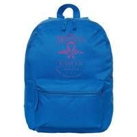 Cancer Survivor Veteran Chemotherapy Warrior Gift 16 in Basic Backpack