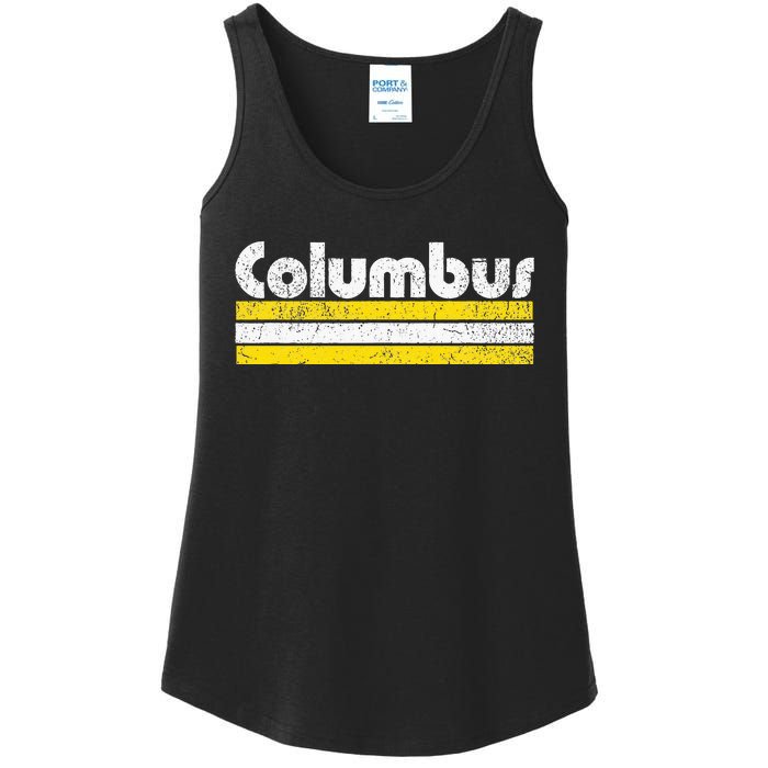 Columbus Soccer Vintage City Ladies Essential Tank