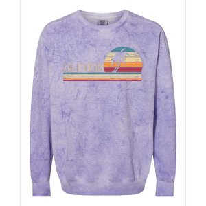 Cali Summer Vacation Ca Palm Trees Usa Retro California Colorblast Crewneck Sweatshirt