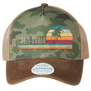 Cali Summer Vacation Ca Palm Trees Usa Retro California Legacy Tie Dye Trucker Hat