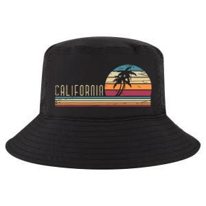 Cali Summer Vacation Ca Palm Trees Usa Retro California Cool Comfort Performance Bucket Hat