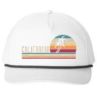 Cali Summer Vacation Ca Palm Trees Usa Retro California Snapback Five-Panel Rope Hat